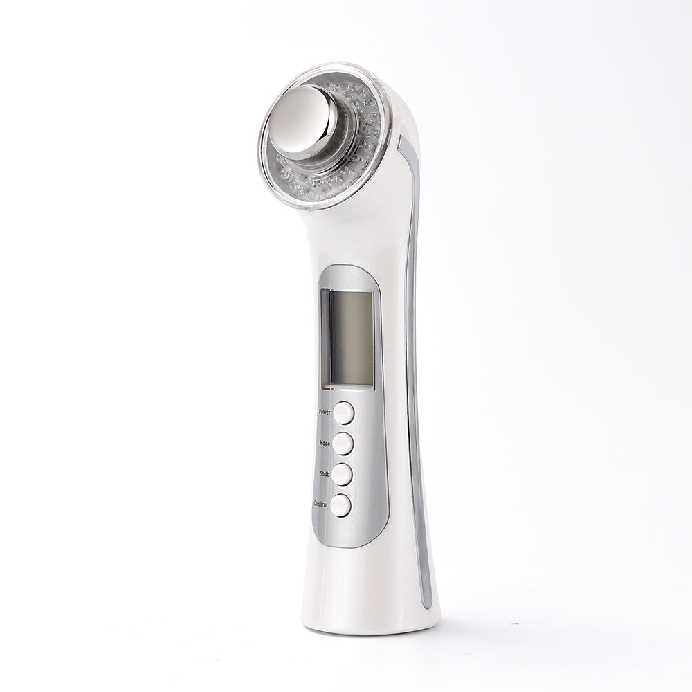Ultrasonic Deep Cleaning Device Facial Lifting Massager 3 Colors LED Light