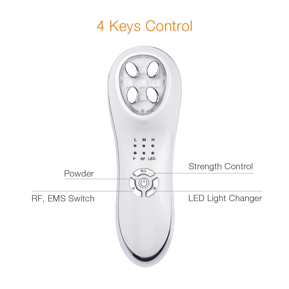EMS RF LED Light Facial Skin Care Device