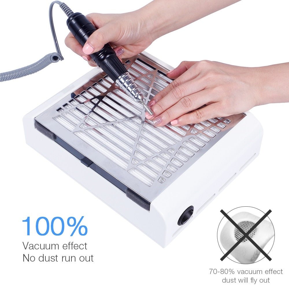 40W New Strong Power Nail Dust Collector Nail Cleaner