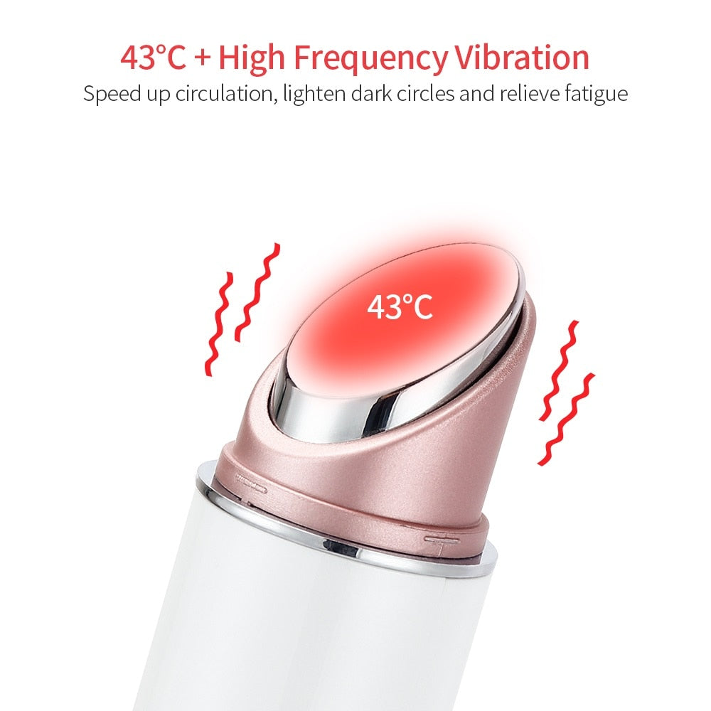 Multifunction LED High Vibration EMS Heating Eyes Face Massager