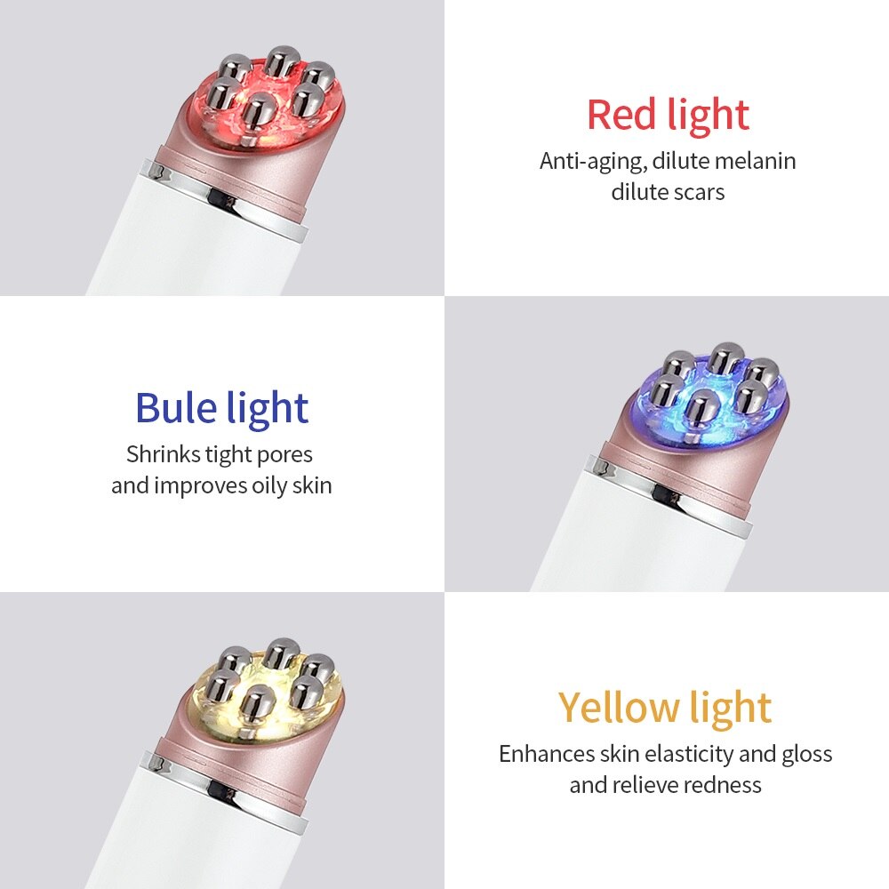 Multifunction LED High Vibration EMS Heating Eyes Face Massager