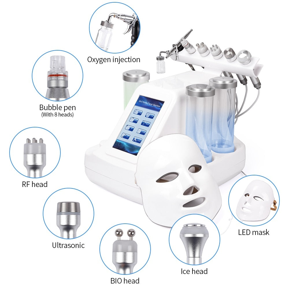 Vacuum Face Skin Cleaning Hydro Water Oxygen Jet Peel Machine