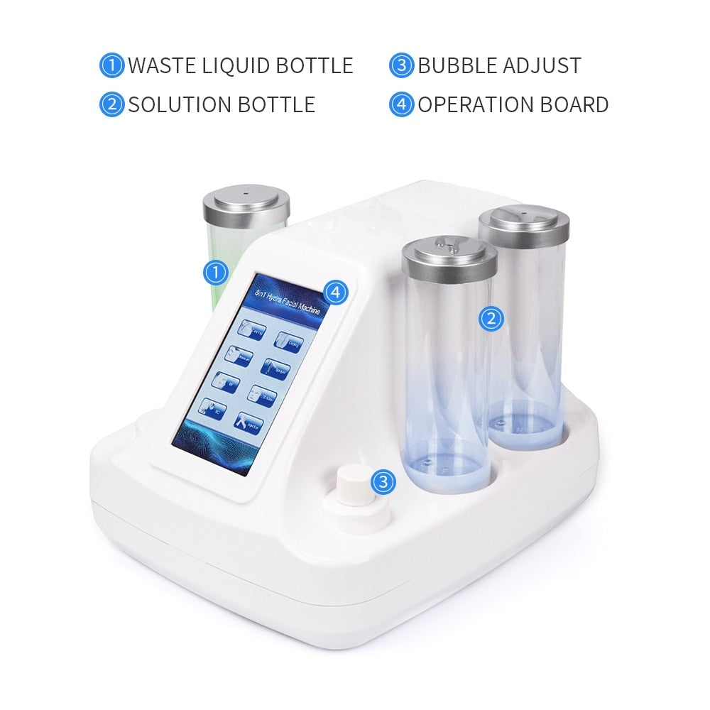 Vacuum Face Skin Cleaning Hydro Water Oxygen Jet Peel Machine