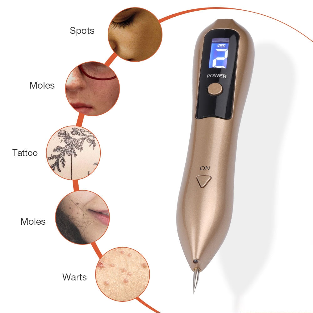 LCD Plasma Pen LED Lighting Laser Tattoo Mole Removal Machine