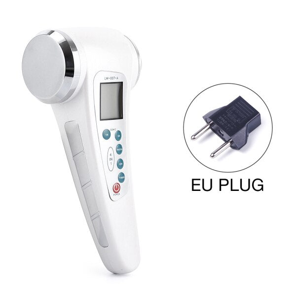 Ultrasonic Face Massager LED Light Facial Skin Care Tools