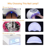 72W Ice Nail Lamp Sun Light Nail Dryer