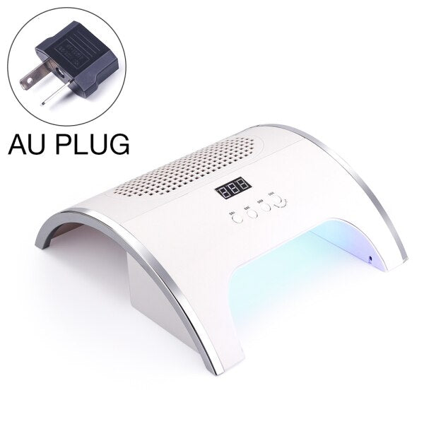 80W LED Nail Lamp Dryer With Fan Vacuum Cleaner Machine
