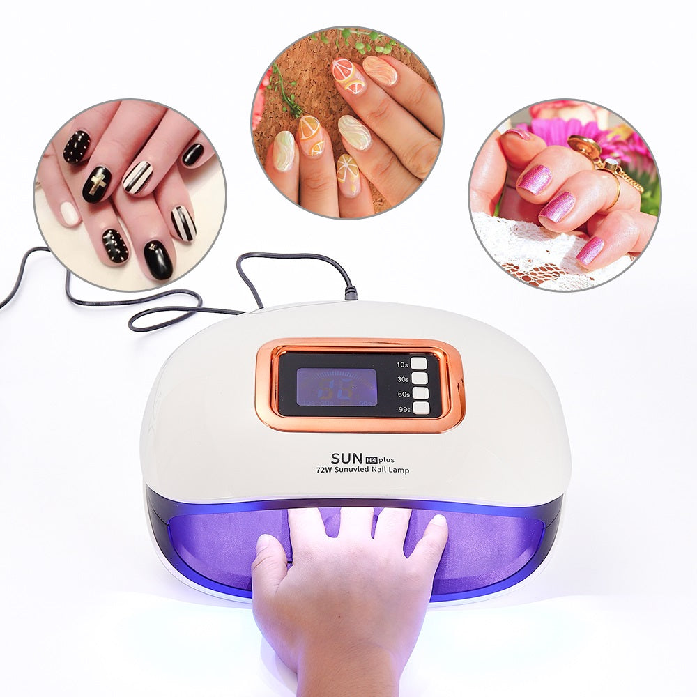 LED Nail Lamp With Two Hand Nail Dryer