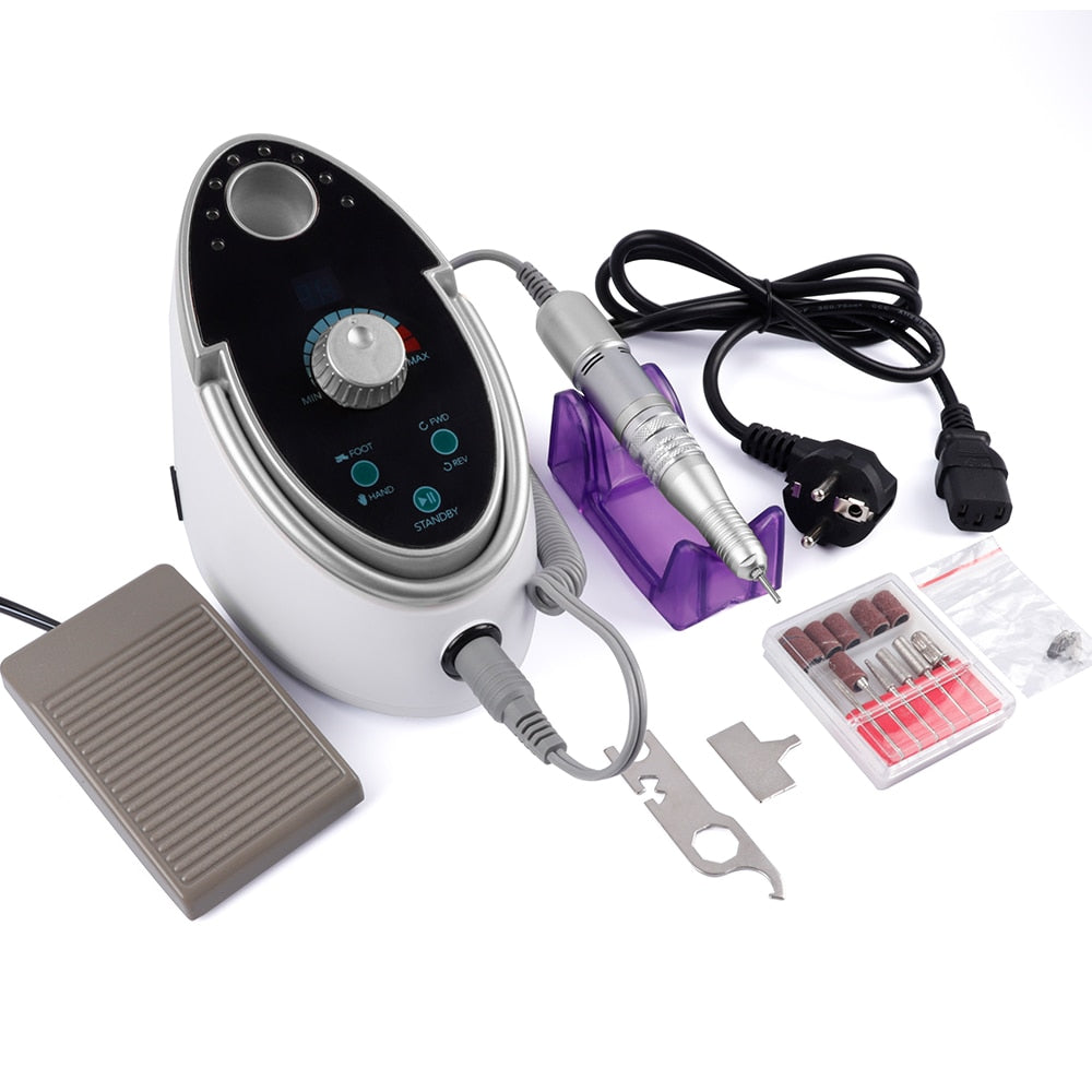Electric Nail Drill 35000 RPM 65W Manicure Pedicure Machine