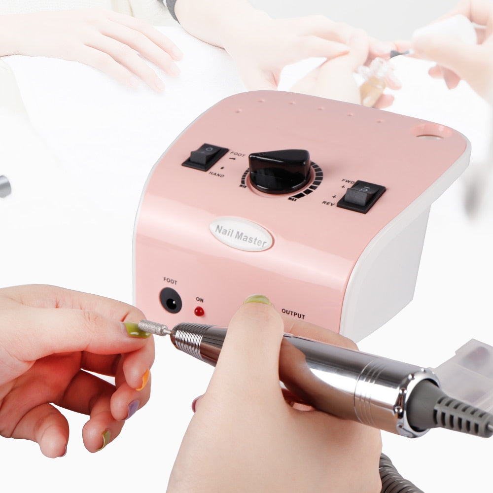 35W Electric Nail Drill Bits Set Fingernal Cutter Machine