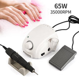 65W Electric Nail Drill Machine Micro Motor Handpiece Set
