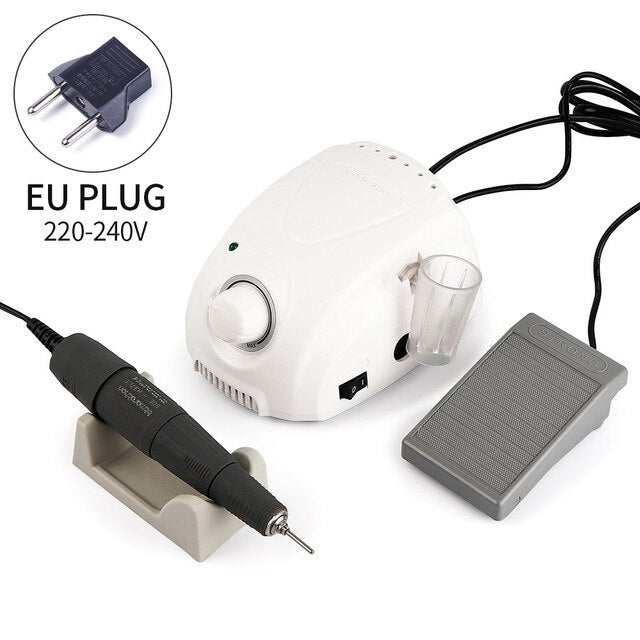 65W Electric Nail Drill Machine Micro Motor Handpiece Set