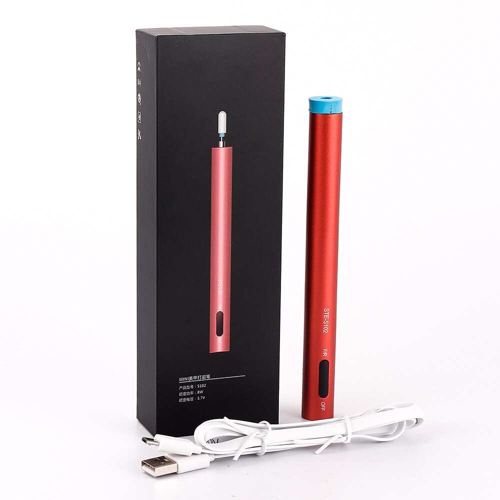 Mini Nail Drill Pen Nail Gel Polishing Pen USB Portable