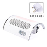 Nail LED UV Lamp Vacuum Cleaner Suction Dust Collector