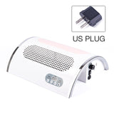 Nail LED UV Lamp Vacuum Cleaner Suction Dust Collector