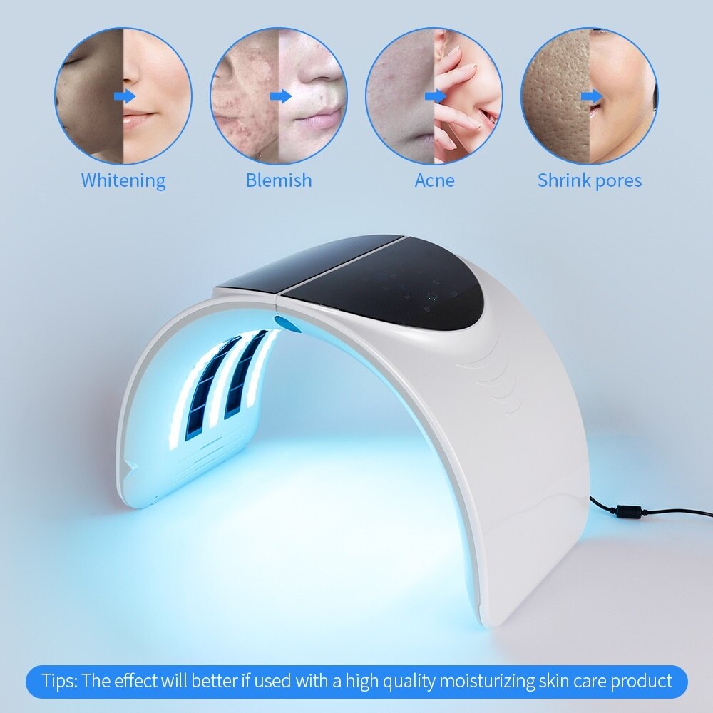 Foldable 7 Colors PDT LED Facial Mask Device