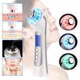 Ultrasonic Deep Cleaning Device Facial Lifting Massager 3 Colors LED Light