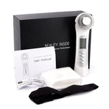 Ultrasonic Deep Cleaning Device Facial Lifting Massager 3 Colors LED Light