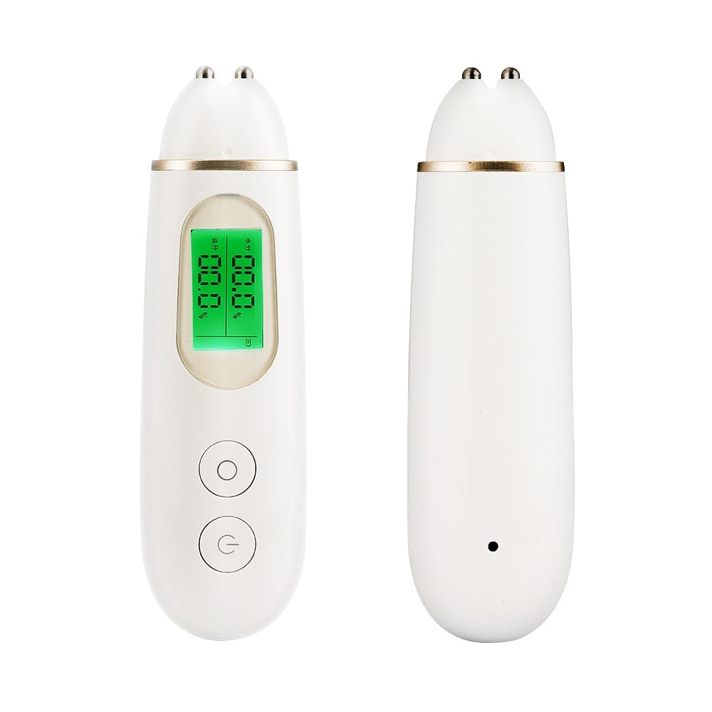 Skin Moisture Tester Digital Display Facial Skin Moisture Oil Analyzer