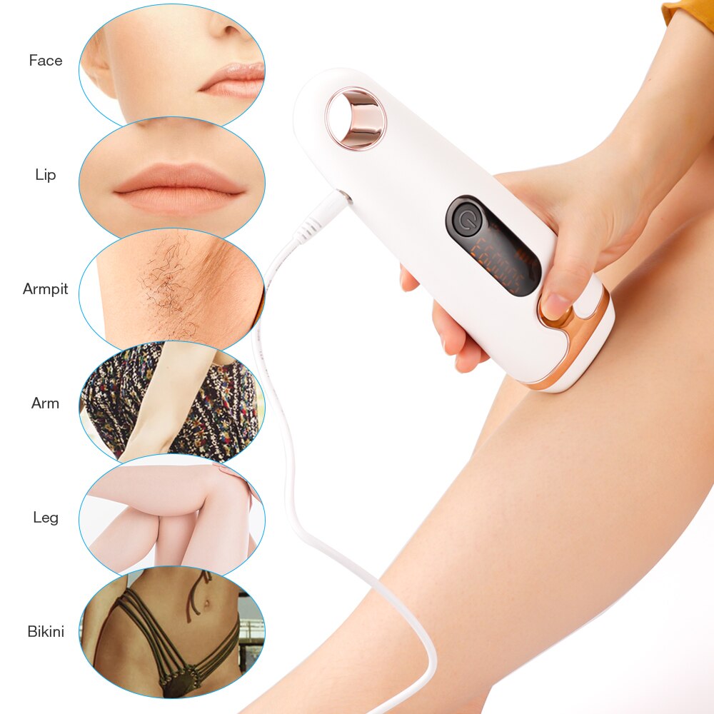Flash IPL Laser Hair Removal Machine Painless Epilator Device