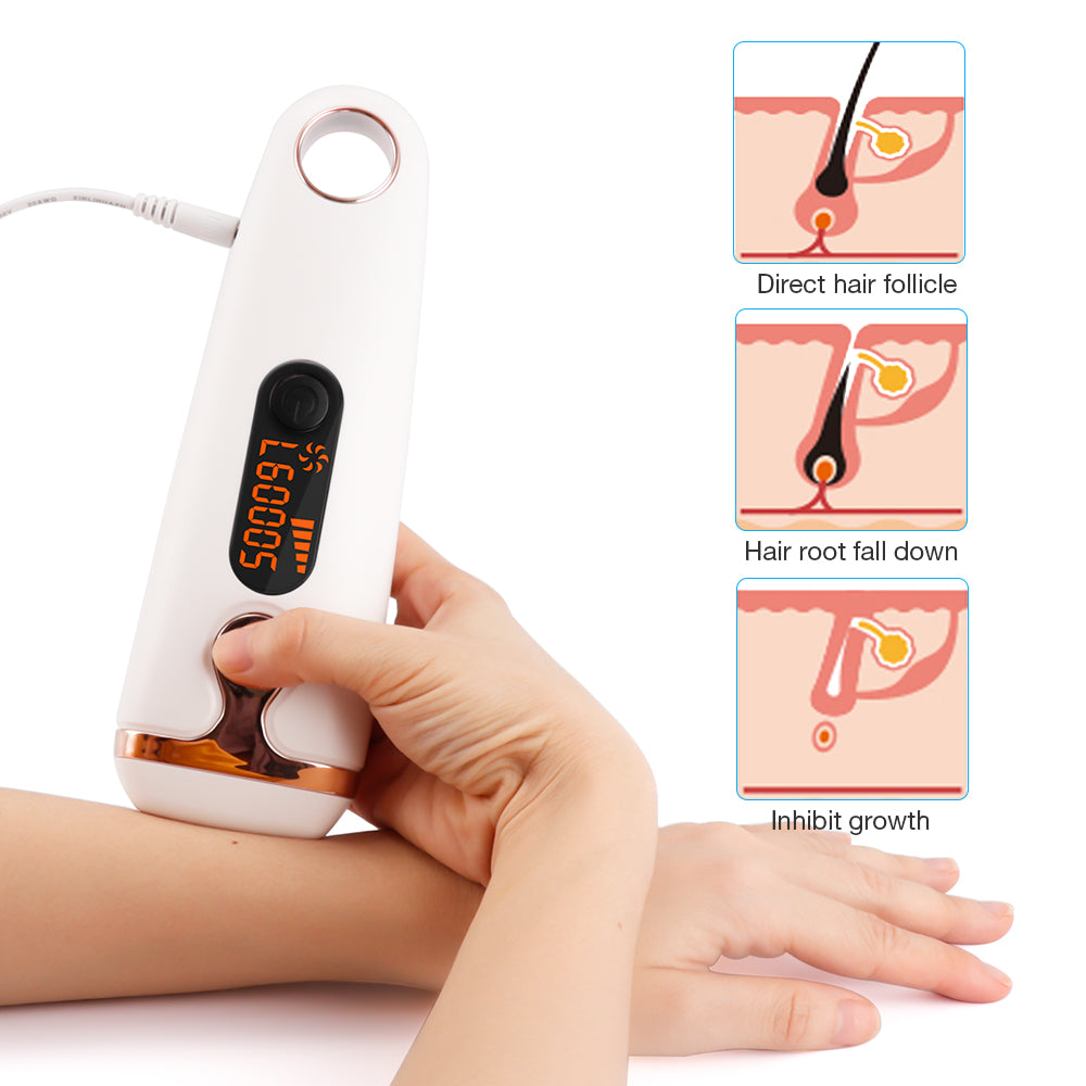Flash IPL Laser Hair Removal Machine Painless Epilator Device