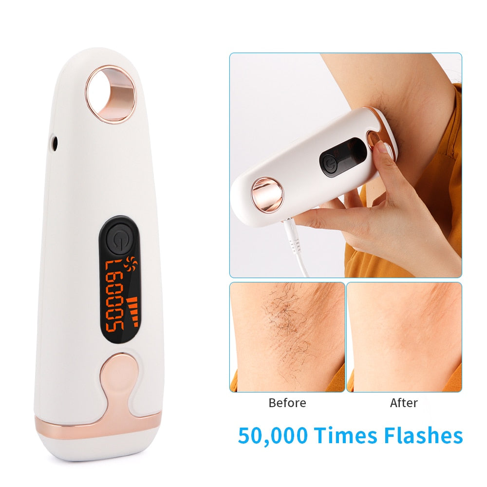 Flash IPL Laser Hair Removal Machine Painless Epilator Device
