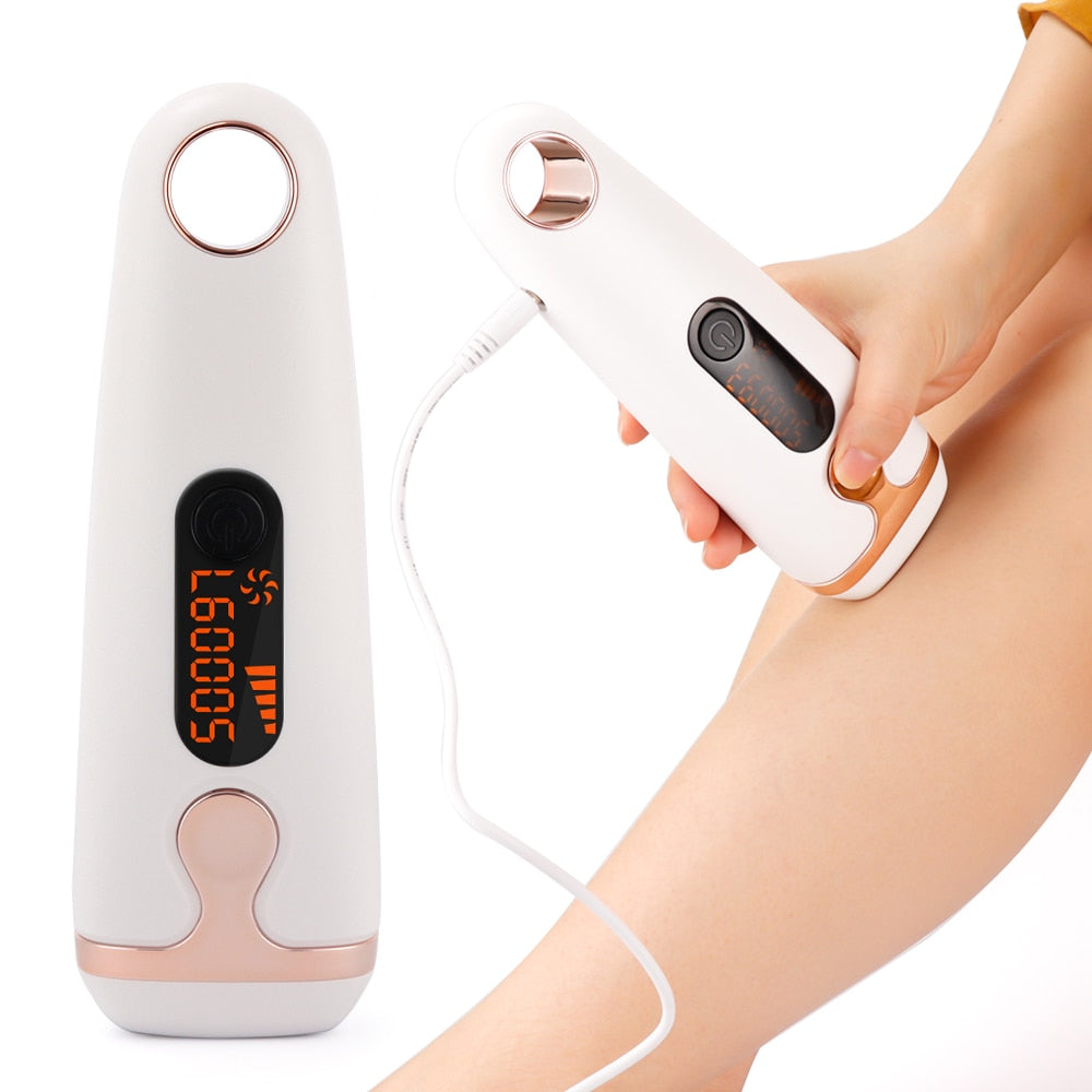 Flash IPL Laser Hair Removal Machine Painless Epilator Device