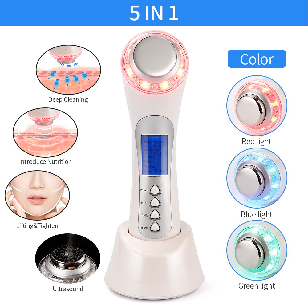 Ultrasound Device LED Photon Facial Lifting Machine