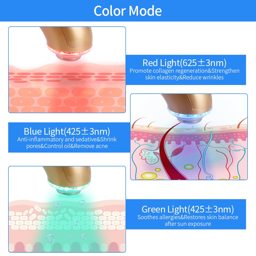 Ultrasound Device LED Photon Facial Lifting Machine