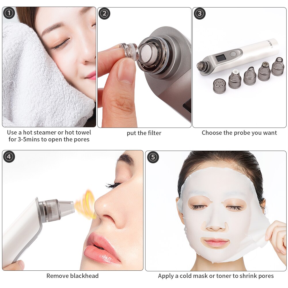 Blackhead Vacuum Suction Pore Pimple Cleaner Remover