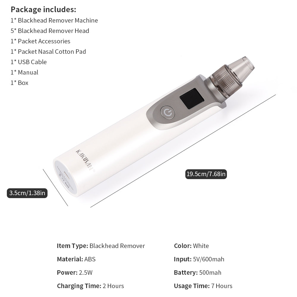Blackhead Vacuum Suction Pore Pimple Cleaner Remover