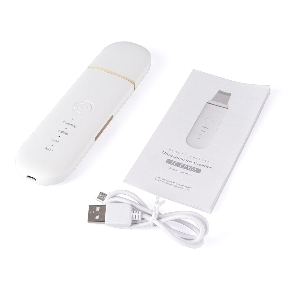 Rechargeable Ultrasonic EMS Skin Scrubber Facial Care