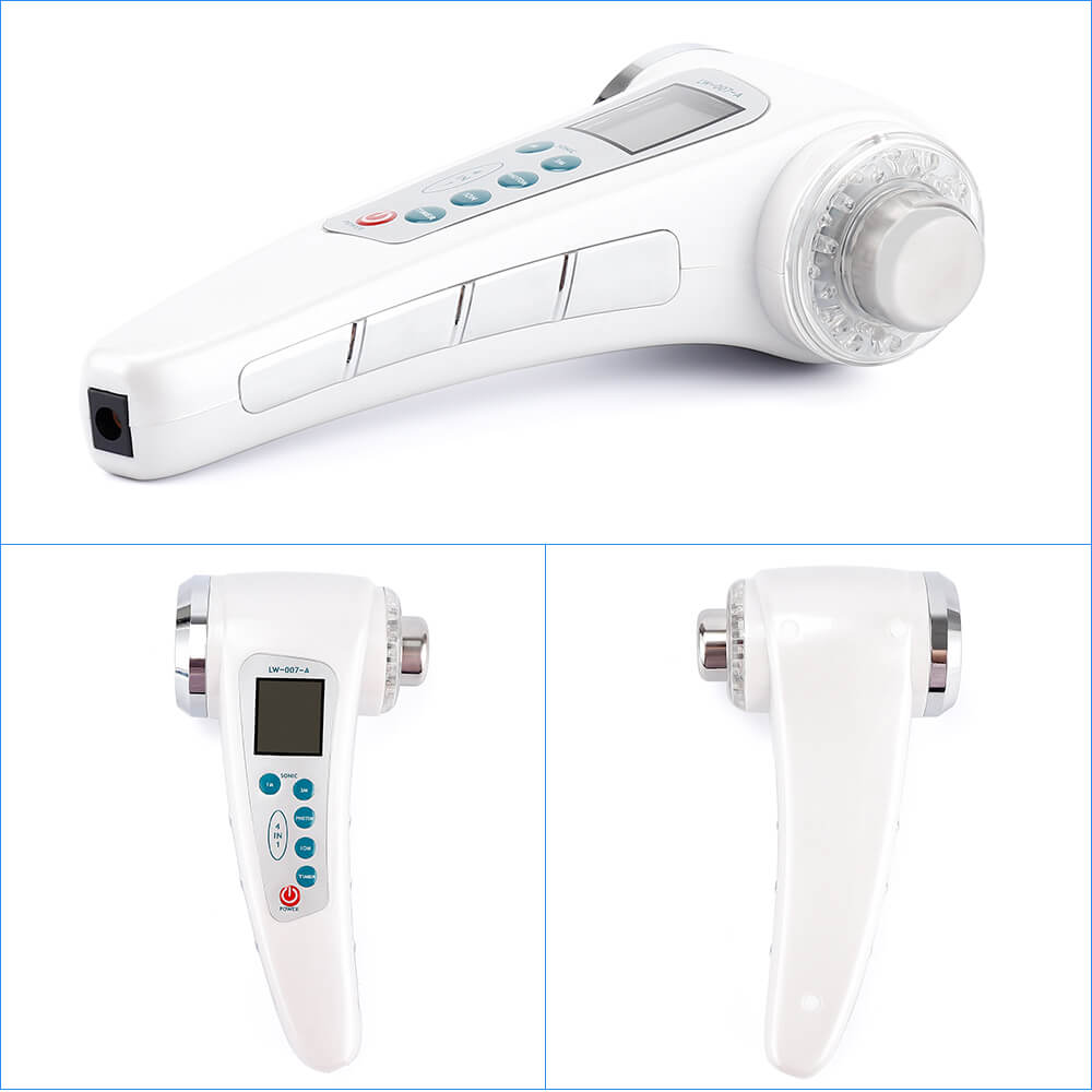 Ultrasonic Face Massager LED Light Facial Skin Care Tools