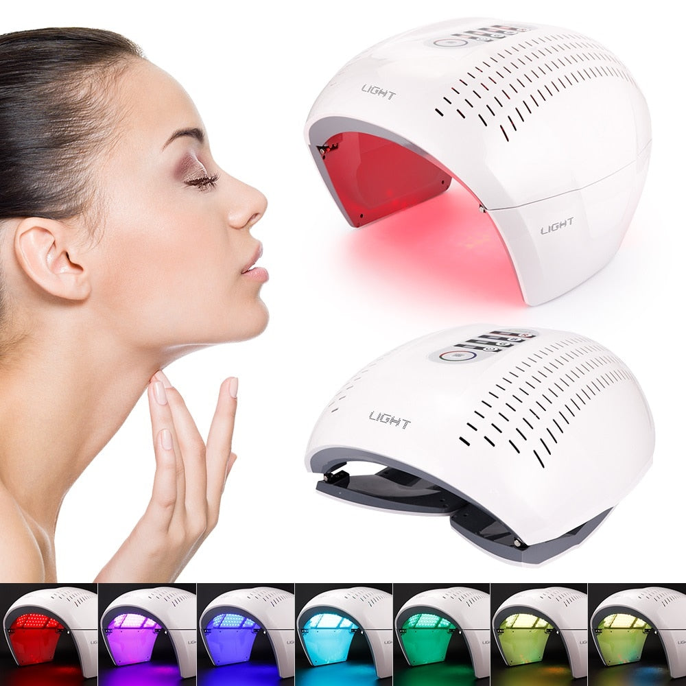7 Color PDT LED Light Therapy Lamp Facial Mask Device