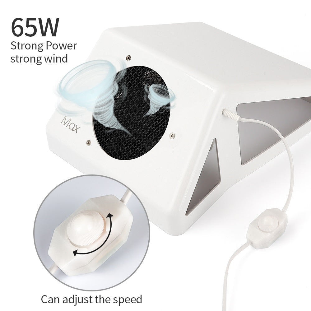 65W Collector For Nail Dust Fan Vacuum Cleaner