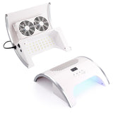 80W LED Nail Lamp Dryer With Fan Vacuum Cleaner Machine