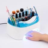 Nail Tools Storage Box With LED Lamps Nail Dryer