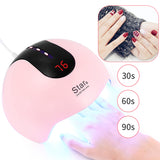 LED and UV Nail Lamp  Fast Nail Drying  Pink  Perfect For Manicures and Pedicures