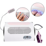 Nail LED UV Lamp Vacuum Cleaner Suction Dust Collector
