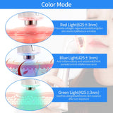 Ultrasonic Deep Cleaning Device Facial Lifting Massager 3 Colors LED Light
